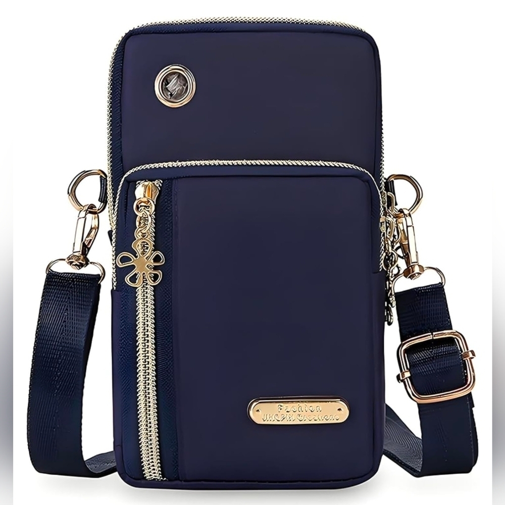 Crossbody Bag Cell Phone Sleeve Concert Venue Bag Adiustable Strap Arm Wrist NWT